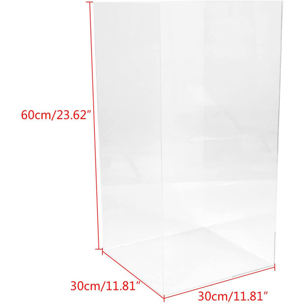 Latitude Run® Hasaan Acrylic Display Box display Cube Pedestal Art Sculpture Stand Wayfair